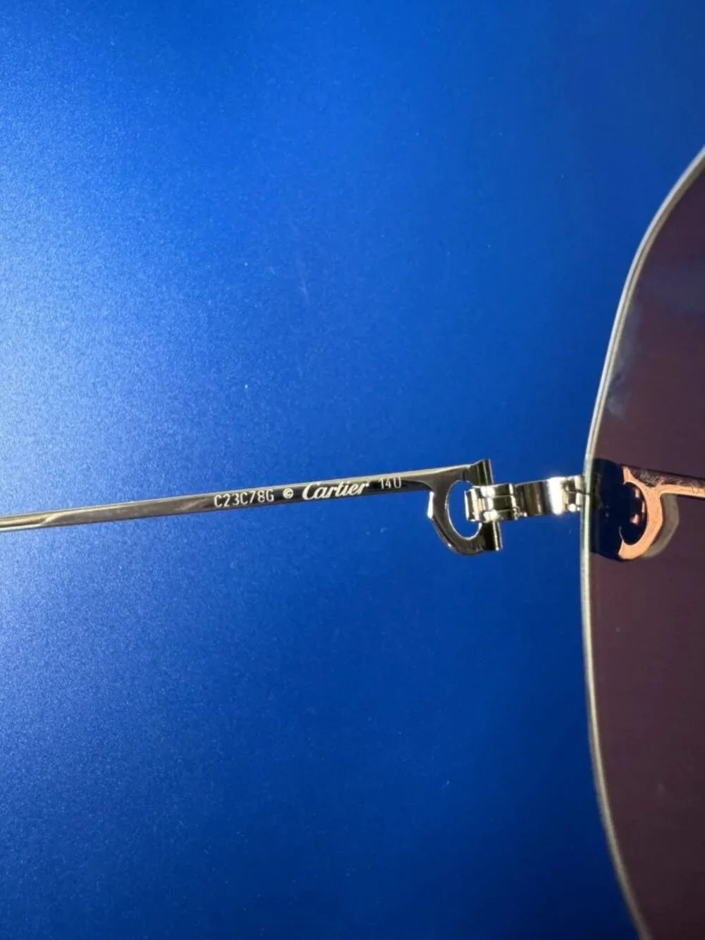 NEW! Cartier CT0110S Unisex Pilot Aviator Sunglasses